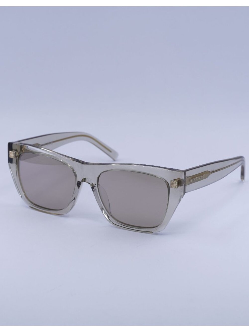 Givenchy GV40061U 45G Sunglasses Beige Square Frame, Brown Lenses